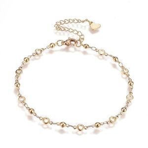 Simple Gold Link Bracelet, Delicate Gold Bracelet, Gold Oval Chain